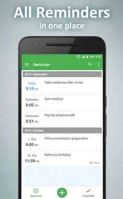 Reminder android App screenshot 2